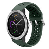 Strap-it® Garmin Vivoactive 3 Silikonarmband mit Löchern (Armeegrün) Strap-it® Garmin Vivoactive 3 Silikonarmband mit Löchern (Armeegrün)
