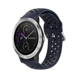 Strap-it® Garmin Vivoactive 3 Silikonarmband mit Löchern (Dunkelblau) Strap-it® Garmin Vivoactive 3 Silikonarmband mit Löchern (Dunkelblau)