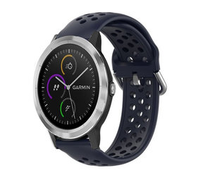 Strap-it® Garmin Vivoactive 3 Silikonarmband mit Löchern (Dunkelblau) Strap-it® Garmin Vivoactive 3 Silikonarmband mit Löchern (Dunkelblau)