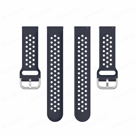 Strap-it® Strap-it Garmin Vivoactive 3 Silikonarmband mit Löchern (Dunkelblau) Strap-it® Strap-it Garmin Vivoactive 3 Silikonarmband mit Löchern (Dunkelblau)