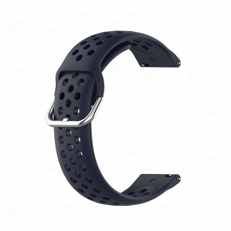 Strap-it® Strap-it Garmin Vivoactive 3 Silikonarmband mit Löchern (Dunkelblau) Strap-it® Strap-it Garmin Vivoactive 3 Silikonarmband mit Löchern (Dunkelblau)