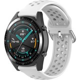 Strap-it® Huawei Watch GT 2 Silikonarmband mit Löchern (Weiß) Strap-it® Huawei Watch GT 2 Silikonarmband mit Löchern (Weiß)
