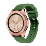 Strap-it® Samsung Galaxy Watch 42mm Armband Silikon (Armeegrün) Strap-it® Samsung Galaxy Watch 42mm Armband Silikon (Armeegrün)