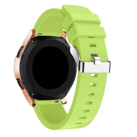 Strap-it® Strap-it Samsung Galaxy Watch 42mm Armband Silikon (Hellgrün)