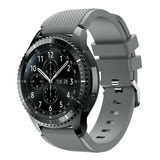 Strap-it® Samsung Gear S3 Classic / Frontier Armband Silikon (Grau) Strap-it® Samsung Gear S3 Classic / Frontier Armband Silikon (Grau)