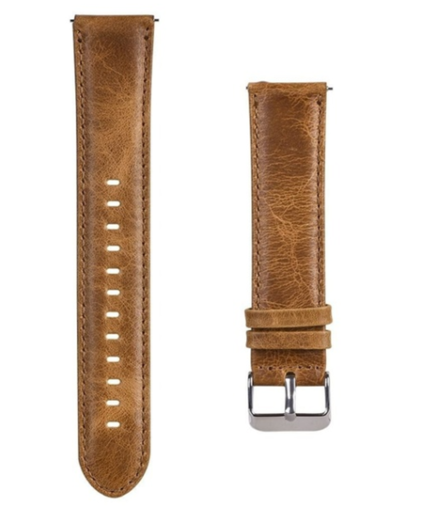 Strap-it® Strap-it Xiaomi Amazfit GTR Armband Leder (Braun)