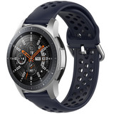 Strap-it® Samsung Galaxy Watch 46mm Silikonarmband mit Löchern (Dunkelblau) Strap-it® Samsung Galaxy Watch 46mm Silikonarmband mit Löchern (Dunkelblau)