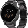 Strap-it® Strap-it Garmin Vivoactive 4s Gliederarmband - 40mm - Schwarz Strap-it® Strap-it Garmin Vivoactive 4s Gliederarmband - 40mm - Schwarz