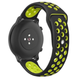 Strap-it® Garmin Vivomove 3s Sportarmband - 39mm - Schwarz / Gelb Strap-it® Garmin Vivomove 3s Sportarmband - 39mm - Schwarz / Gelb