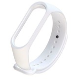 Strap-it® Xiaomi Mi Band 3 / 4 Armband Silikon (Weiß)