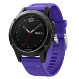 Strap-it® Garmin Fenix 5 (Plus) / 6 (Pro) Armband Silikon (Lila) Strap-it® Garmin Fenix 5 (Plus) / 6 (Pro) Armband Silikon (Lila)