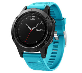 Strap-it® Garmin Fenix 5 (Plus) / 6 (Pro) Armband Silikon (Hellblau) Strap-it® Garmin Fenix 5 (Plus) / 6 (Pro) Armband Silikon (Hellblau)