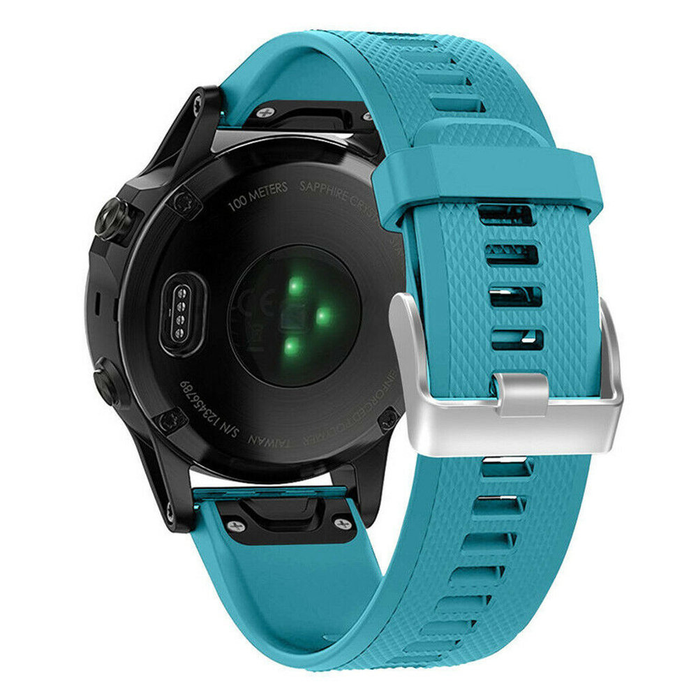 Strap-it® Strap-it Garmin Fenix 5 (Plus) / 6 (Pro) Armband Silikon (Hellblau) Strap-it® Strap-it Garmin Fenix 5 (Plus) / 6 (Pro) Armband Silikon (Hellblau)