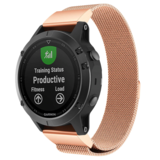 Strap-it® Garmin Fenix 5 (Plus) / 6 (Pro) Milanese Band (Roségold) Strap-it® Garmin Fenix 5 (Plus) / 6 (Pro) Milanese Band (Roségold)