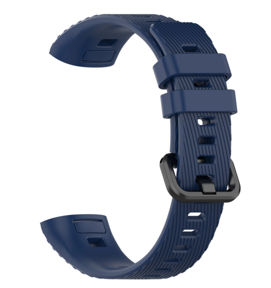 Strap-it® Strap-it Huawei Band 3 / 4 Pro Armband Silikon (Dunkelblau)