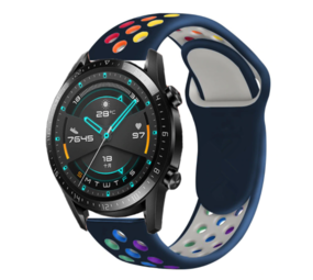 Strap-it® Huawei Watch GT 2 Sport Armband (Bunt Dunkelblau) Strap-it® Huawei Watch GT 2 Sport Armband (Bunt Dunkelblau)