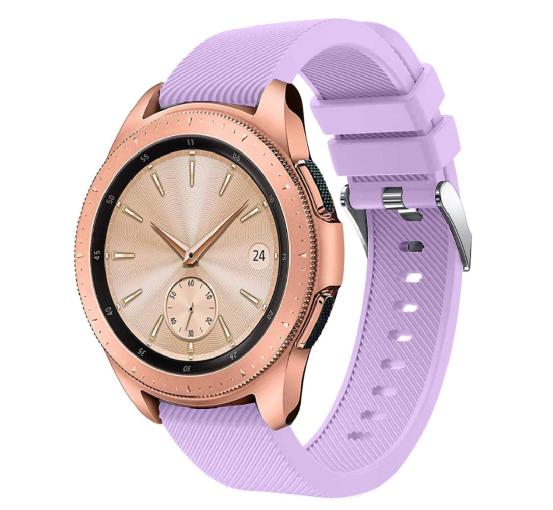 Strap-it® Strap-it Samsung Galaxy Watch 42mm Armband Silikon (Lila)