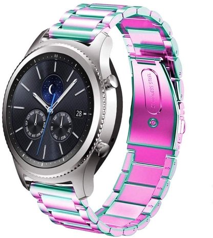 Strap-it® Strap-it Samsung Gear S3 Classic / Frontier Gliederarmband (Regenbogen)