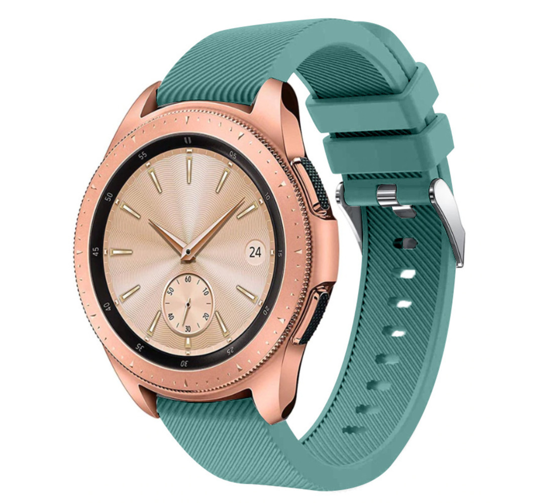 Strap-it® Strap-it Samsung Galaxy Watch 42mm Armband Silikon (Tannengrün)