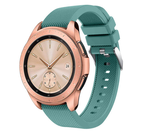 Strap-it® Strap-it Samsung Galaxy Watch 42mm Armband Silikon (Tannengrün)