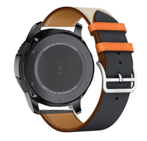 Strap-it® Strap-it Samsung Gear S3 Classic / Frontier Armband Leder (Weiß / Dunkelblau) Strap-it® Strap-it Samsung Gear S3 Classic / Frontier Armband Leder (Weiß / Dunkelblau)