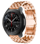 Strap-it® Strap-it Samsung Galaxy Watch 46mm Drache Gliederarmband (Roségold)