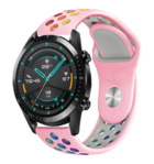 Strap-it® Strap-it Huawei Watch GT 2 Sport Armband (Buntes Rosa)