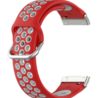 Strap-it® Strap-it Fitbit Sense Sportarmband (Rot / Grau) Strap-it® Strap-it Fitbit Sense Sportarmband (Rot / Grau)