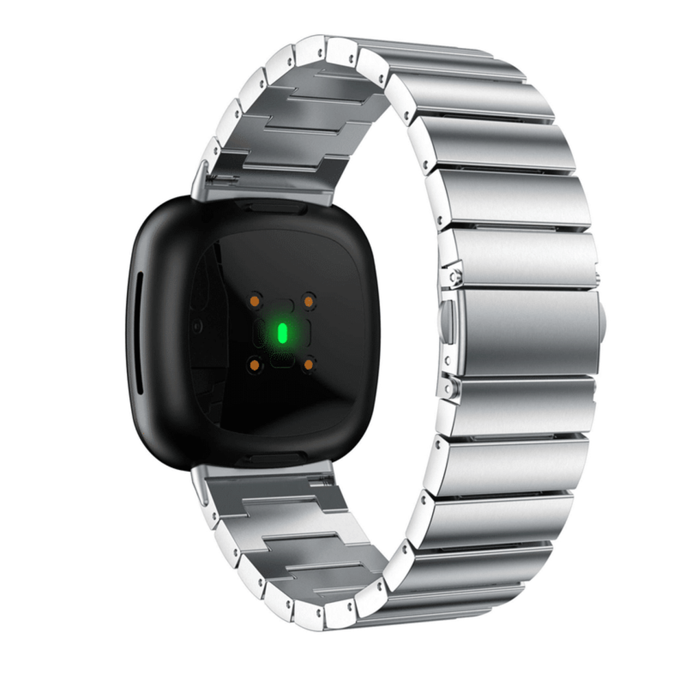 Strap-it® Strap-it Fitbit Sense Armband Metall (Silber) Strap-it® Strap-it Fitbit Sense Armband Metall (Silber)