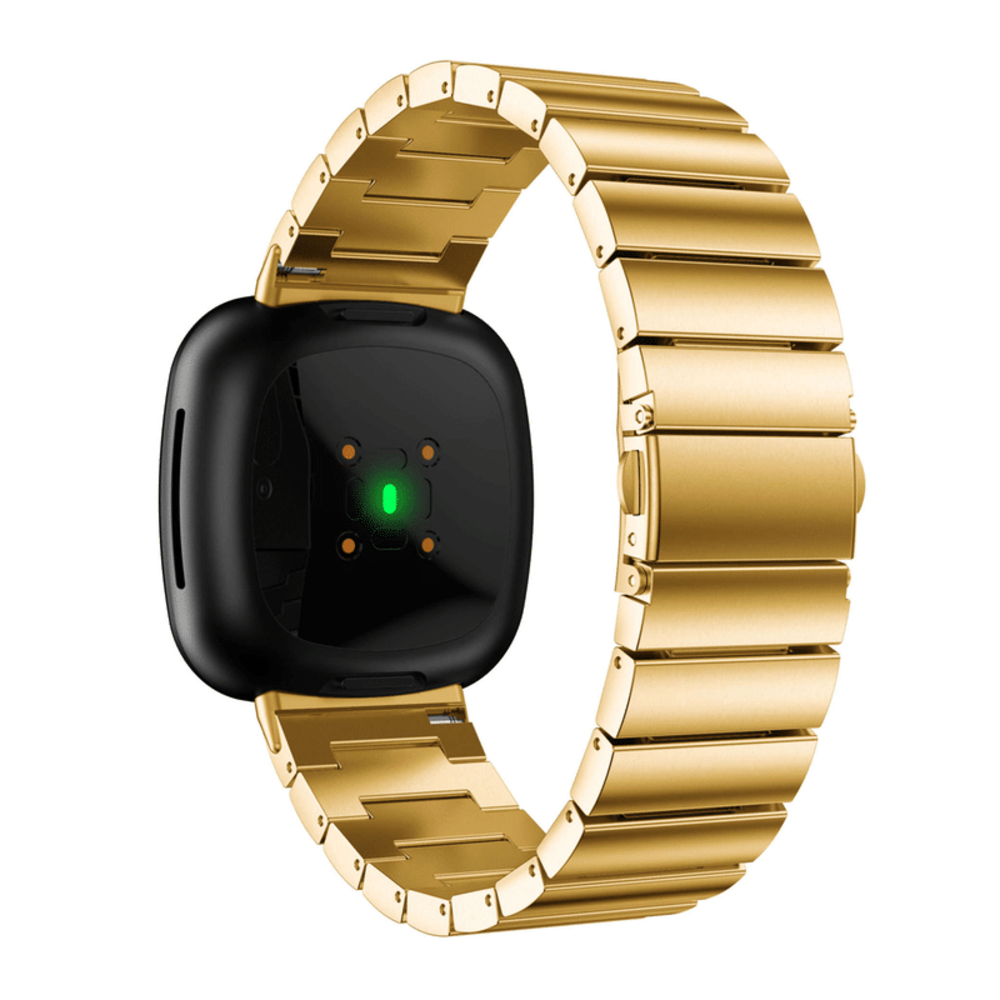 Strap-it® Strap-it Fitbit Sense Armband Metall (Gold) Strap-it® Strap-it Fitbit Sense Armband Metall (Gold)