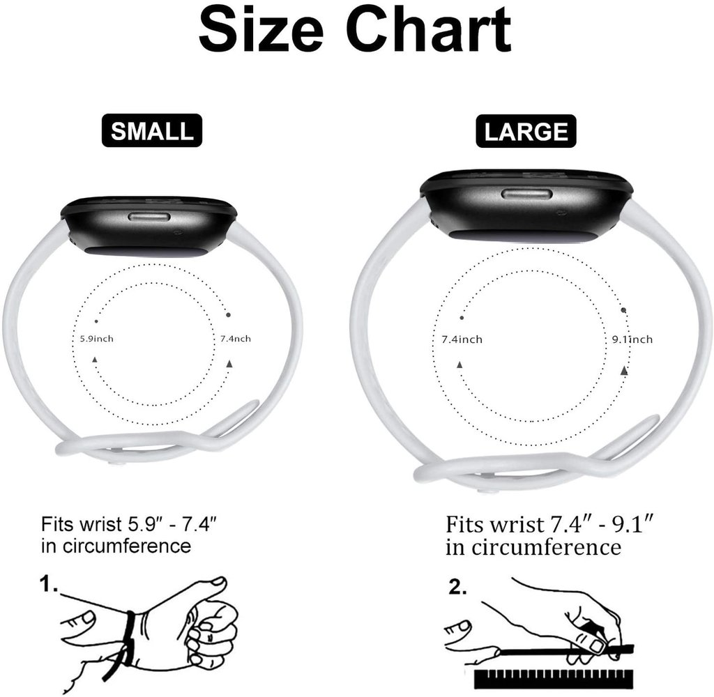 Strap-it® Strap-it Fitbit Versa 3 Silikonband mit Löchern (Weiß) Strap-it® Strap-it Fitbit Versa 3 Silikonband mit Löchern (Weiß)