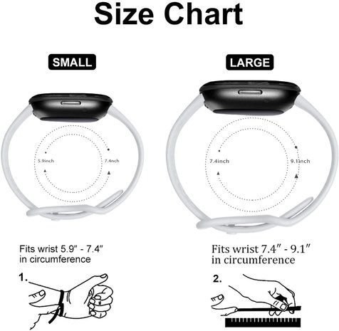 Strap-it® Strap-it Fitbit Versa 3 Silikonband mit Löchern (Weiß) Strap-it® Strap-it Fitbit Versa 3 Silikonband mit Löchern (Weiß)