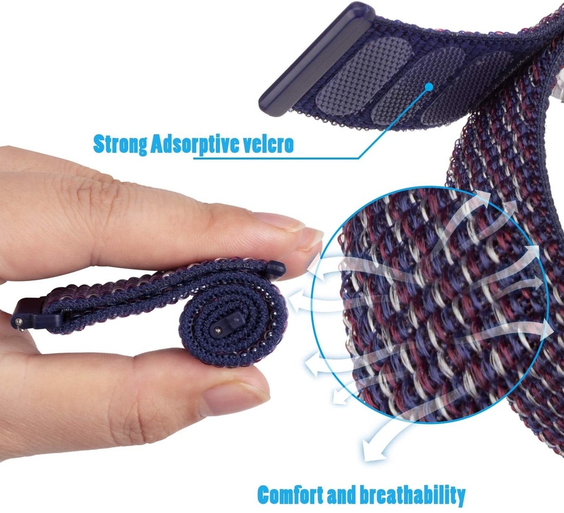 Strap-it® Strap-it Fitbit Sense Nylon Armband (Indigoblau) Strap-it® Strap-it Fitbit Sense Nylon Armband (Indigoblau)