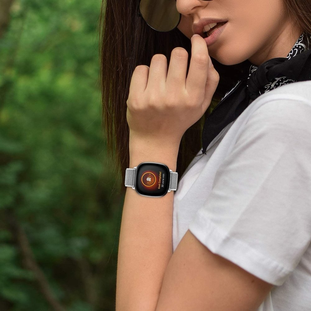 Strap-it® Strap-it Fitbit Sense Nylon Armband (Muschel) Strap-it® Strap-it Fitbit Sense Nylon Armband (Muschel)