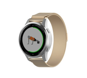 Strap-it® Garmin Vivoactive 4s Milanese Armband - 40mm - ChampagnerGold Strap-it® Garmin Vivoactive 4s Milanese Armband - 40mm - ChampagnerGold