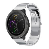 Strap-it® Garmin Vivoactive 3 Luxus-Metallband (Silber) Strap-it® Garmin Vivoactive 3 Luxus-Metallband (Silber)