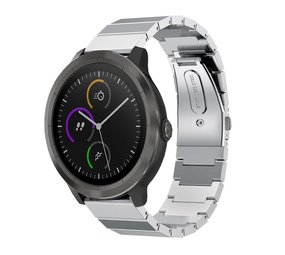 Strap-it® Garmin Vivoactive 3 Luxus-Metallband (Silber) Strap-it® Garmin Vivoactive 3 Luxus-Metallband (Silber)