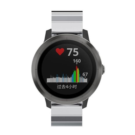 Strap-it® Strap-it Garmin Vivoactive 3 Luxus-Metallband (Silber) Strap-it® Strap-it Garmin Vivoactive 3 Luxus-Metallband (Silber)