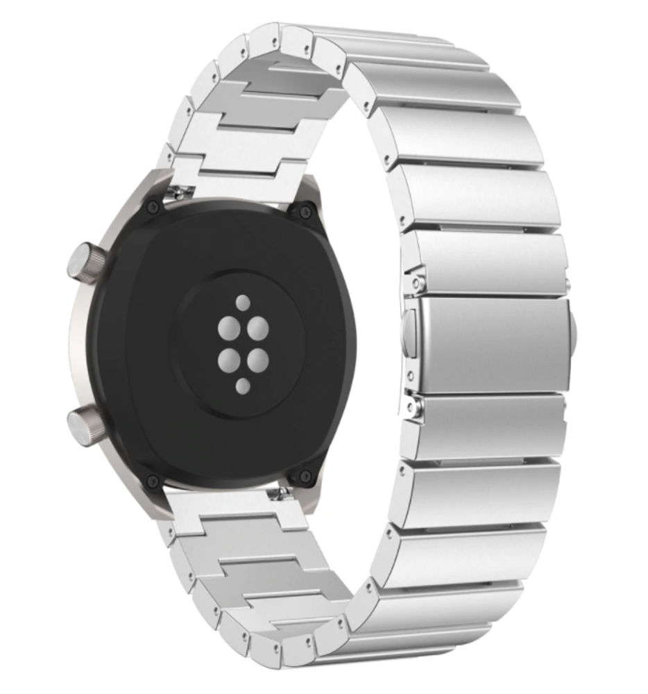 Strap-it® Strap-it Huawei Watch GT 2 Armband Metall (Silber)
