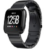 Strap-it® Strap-it Fitbit Versa / Versa 2 Armband Metall (Schwarz) Strap-it® Strap-it Fitbit Versa / Versa 2 Armband Metall (Schwarz)