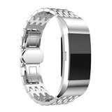 Strap-it® Fitbit Charge 2 Drache Gliederarmband (Silber) Strap-it® Fitbit Charge 2 Drache Gliederarmband (Silber)