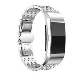 Strap-it® Fitbit Charge 2 Drache Gliederarmband (Silber) Strap-it® Fitbit Charge 2 Drache Gliederarmband (Silber)