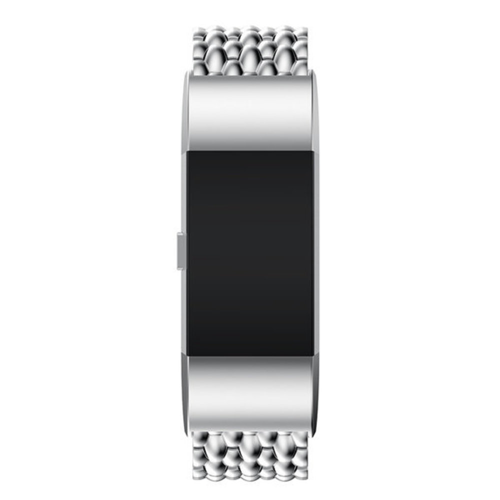 Strap-it® Strap-it Fitbit Charge 2 Drache Gliederarmband (Silber) Strap-it® Strap-it Fitbit Charge 2 Drache Gliederarmband (Silber)