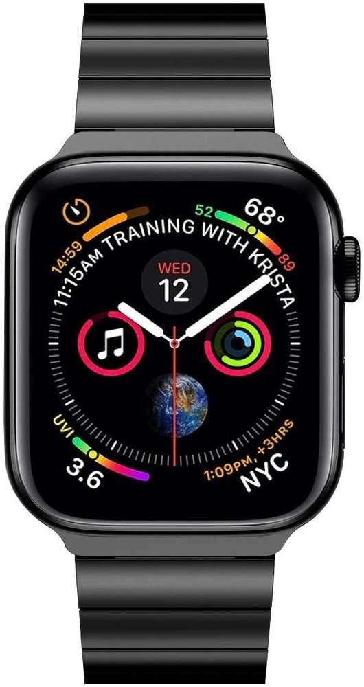 Strap-it® Strap-it Apple Watch Metallarmband (Schwarz) Strap-it® Strap-it Apple Watch Metallarmband (Schwarz)