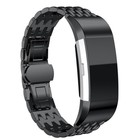 Strap-it® Strap-it Fitbit Charge 4 Drache Gliederarmband (Schwarz)