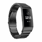 Strap-it® Strap-it Fitbit Charge 4 Metallarmband (Schwarz)