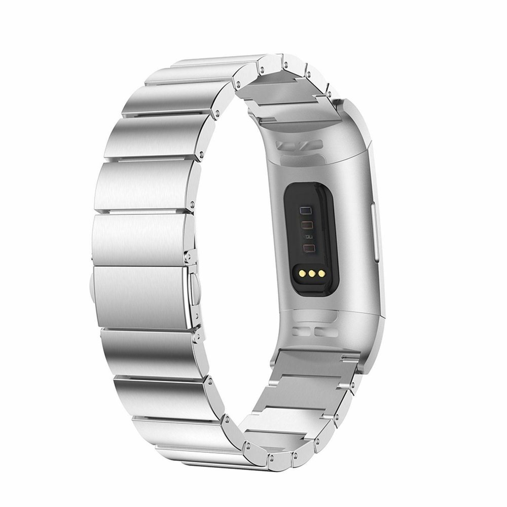 Strap-it® Strap-it Fitbit Charge 4 Metallarmband (Silber) Strap-it® Strap-it Fitbit Charge 4 Metallarmband (Silber)