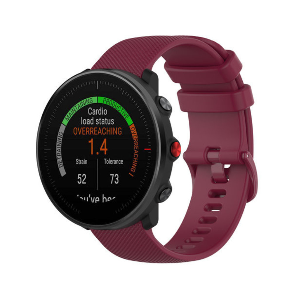Strap-it® Strap-it Polar Vantage M Armband Silikon (Dunkelrot)