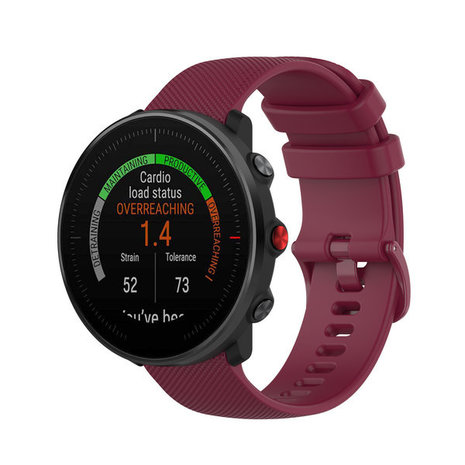 Strap-it® Strap-it Polar Vantage M Armband Silikon (Dunkelrot)