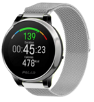 Strap-it® Strap-it Polar Vantage M Milanese Armband (Silber)